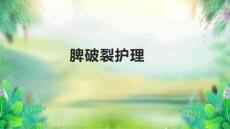 脾破裂护理