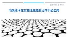 内镜技术在耳源性脑脓肿治疗中的应用