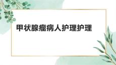 甲状腺瘤病人护理护理