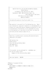sas源代碼Applied Statistics and the SAS Programming L