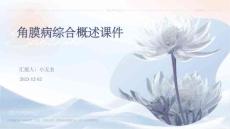 角膜病综合概述课件