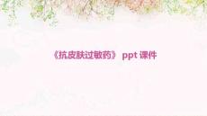 《抗皮肤过敏药》课件