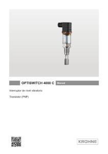 OPTISWITCH 4000 C 手动振动式液位开关 晶体管 (PNP)