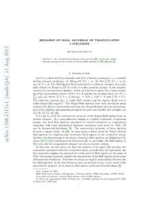 Remarks on Hall algebras of triangulated categories