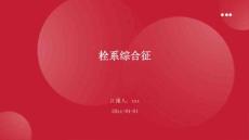 栓系综合征ppt