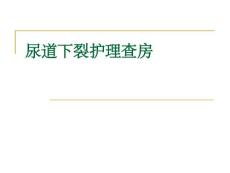 尿道下裂护理查房