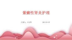 紫癜性肾炎护理ppt