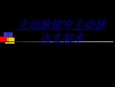 主动脉缩窄主动脉内支架术讲义