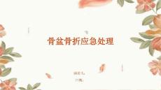 骨盆骨折应急处理