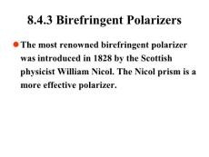 OPTICS Lecture 2008-12D