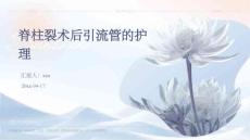 脊柱裂术后引流管的护理ppt