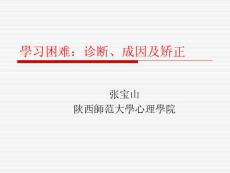 学习障碍及其矫正