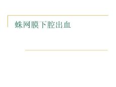 蛛网膜下腔出血护理