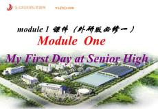 module 1 课件（外研版必修一 ）