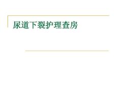 尿道下裂护理查房
