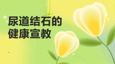 尿道结石的健康宣教