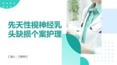先天性视神经乳头缺损个案护理