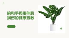 腕和手拇指伸肌损伤的健康宣教