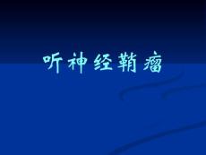 听神经鞘瘤课件