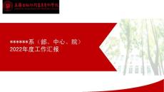 高等专科学校年度工作汇报模板