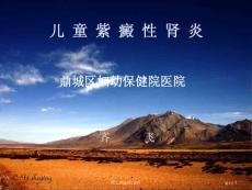 儿童紫癜性肾炎培训课件