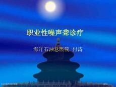 职业性噪声聋诊疗标准专家讲座