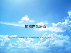 晚期产后出血【24页】