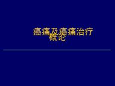 癌痛和癌痛治疗概论培训课件