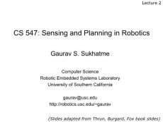 【机器人系列】CS 547 Sensing and Planning in Robotics