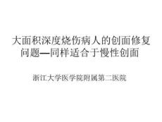 大面积烧伤深度烧伤