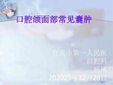 口腔颌面部常见囊肿