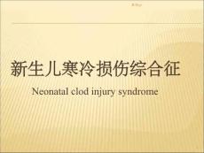 新生儿寒冷损伤综合征培训课件
