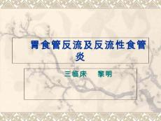 胃食管反流及反流性食管炎PPT培训课件