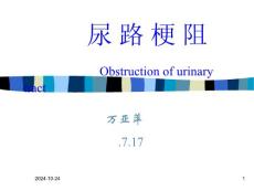 尿路梗阻专题知识讲座PPT培训课件