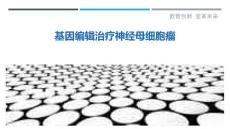 基因编辑治疗神经母细胞瘤