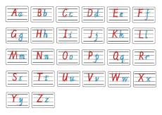 ☆英語26字母描紅+筆順 彩色款