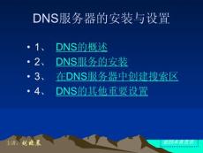 DNS服务器的安装与设置