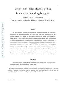 Lossy joint source-channel coding in the finite blocklength regime