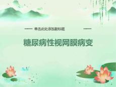 糖尿病性视网膜病变
