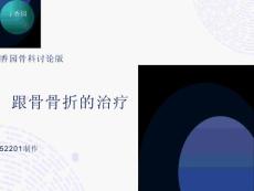 跟骨骨折的治疗
