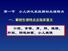 小儿消化系统解剖生理特点口炎的护理ppt课件