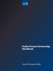 13. Public-Private Partnership (PPP) Handbook