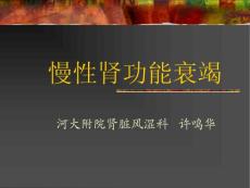 慢性肾功能衰竭诊疗