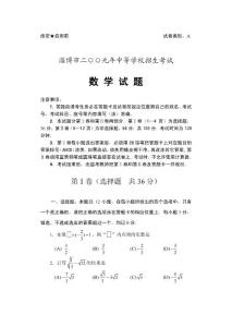 2009淄博市中考数学试题(word版)