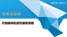 尺侧腕伸肌损伤康复策略-深度研究