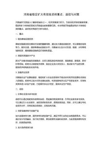 河南省穩(wěn)定擴(kuò)大有效投資的重點(diǎn)、途徑與對(duì)策