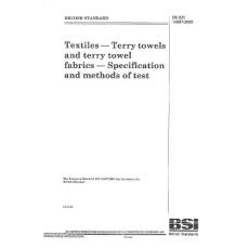 BS EN 14697-2005 紡織品.絲絨毛巾和絲絨毛巾織物.規(guī)范和試驗方法