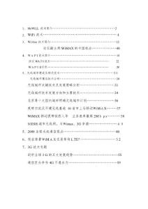 「無線通信(WiMax、McWill、Wi-Fi、WAPI技術)」