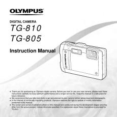 OLYMPUS奧林巴斯DIGITAL CAMERA TG-810 TG-805說明書