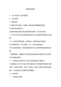 肠瘘病人的护理